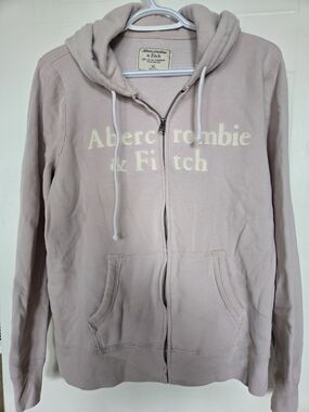 Abercrombie & Fitch Pale Mauve Zip Hoodie